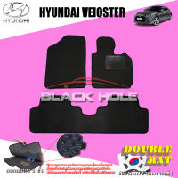 Blackhole Carmat พรมรถยนต์เข้ารูป 2 ชั้น Hyundai Veloster 2013 - ปัจจุบัน  + Rubber Pad  รุ่น KHUVEXR