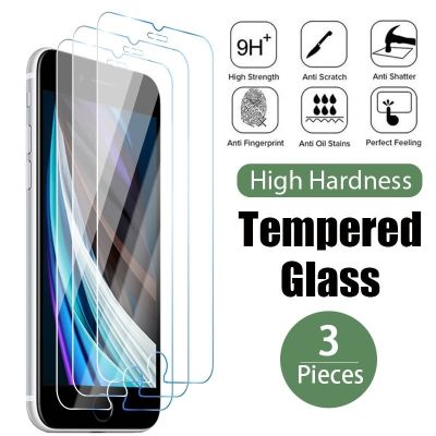 ☑✲ 3PCS Screen Protector on iPhone 13 11 Pro Max Tempered Glass For iPhone 12 Pro Max 7 8 6S Plus 5S SE 2020 protective glass