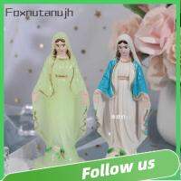 FOXNUTANUJH 4Pcs 2สีค่ะ รูปปั้น Virgin Mary พลาสติกทำจากพลาสติก คาทอลิกคาทอลิก พรหมจรรย์แฮนด์เมดมาดอนน่า สร้างสรรค์และสร้างสรรค์ 15ซม. ค่ะ พระเยซูรูปปั้นแมรี่ เครื่องประดับเดสก์ท็อป