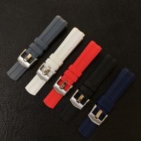 （Bar watchband）สายนาฬิกาซิลิโคนยางสำหรับช่างเย็บผ้า Omega ใหม่,สายรัดข้อมือแบรนด์300สายรัดสายนาฬิกานุ่มสีขาวสีแดงสีเทาขนาด20มม.