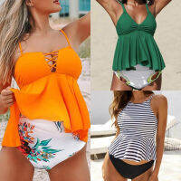 Womens Swimsuit Swimwear Beachwear Printing Swimming Maternity Bikini Two-Piece Underwire Swimsuit Tops for Women Large Bust