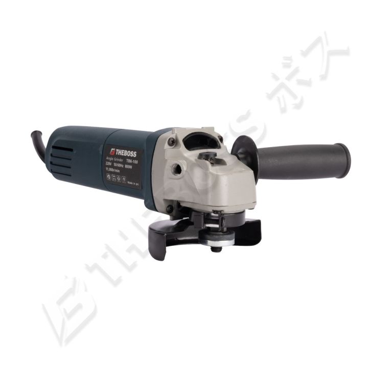 เครื่องเจียร-4-นิ้ว-800-วัตต์-ยี่ห้อ-theboss-รุ่น-tb-6-100-angle-grinder-เครื่องเจียรไฟฟ้า-หินเจียร-ลูกหมู-เจียรมือ-ขนาดกะทัดรัด-จับถนัดมือ