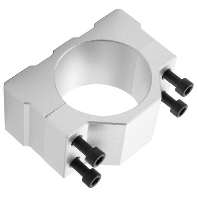 CNC Spindle Bracket Clamp Lathe Spindle Mount Holder Aluminum Fixture for 300W 400W 500W Motor with 4 Screws