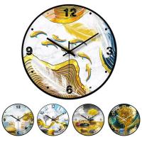 Wall Clock 8 Inch Simple Silent Decorative Round Clock for Living Room Non-Ticking Wall Decor Clock Battery Clock for Study Room Home Kitchen judicious