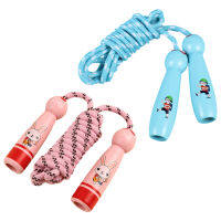 2 pcs School Bone Development Adjustable Kids Jump Boys Girls Wooden Handle Fitness Play Cartoon Cute Speed ​​Gift Training Jumping Rope