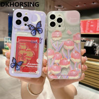 DKHORSING เคสโปร่งใสใหม่สำหรับ Realme C55 C55NFC C33 C30 C30S C31 C35 C25Y C21Y หลังซิลิโคน C21 Realme C25 C25S C20 2021น่ารักแบบดอกไม้ผีเสื้อนิ่มเคสโทรศัพท์ C55NFC หรูหรา C55 2023