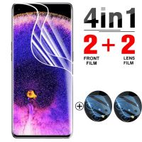 ✜▼๑ 4IN1 Hydrogel Film Camera Lens For OPPO Find X6 X5 Pro Screen Protector For OPPO Find X5 X3 Lite NEO Reno 5 Pro Protective Film