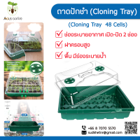 ถาด ปักชำ Cloning tray 48 cells ขนาด 14.2 นิ้ว ถาดเพาะ เพาะเมล็ด โดม ฝา เพาะ ปลูก Clone ชำ กิ่ง เพาะกล้า ต้นกล้า เพาะชำ ชุด บ่ม ต้นไม้ แคคตัส กัญ สมุนไพร