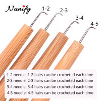 Ventilating Needles Hooking Hair Wig Ventilating Tools Holder With Needles Wood Handle Lace Wig False Beard Making Repairing