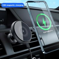 [BZhang] 15W Magnetic Wireless Car Charger สำหรับ iPhone 13 12 Pro Max Qi PD Fast Charging Air Vent Mount ที่วางโทรศัพท์ Stand