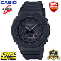 G-Shock GA2100 ของแท้ผู้ชายกีฬานาฬิกาเซ็นเซอร์คู่เคลื่อนไหวกลางแจ้งกันกระแทกกันน้ำโคลนอัตโนมัติยกไฟรับประกันสี่ปี GA-2100-1A1