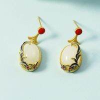 Natural Jade Earrings Wholesale Couple Gifts