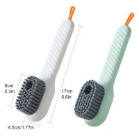 Multifunctional Liquid Shoe Brush Cleaners Soap Dispenser Cleaning Brush For Footwear Household Cleaning Tool Board Brushs Shoes Accessories