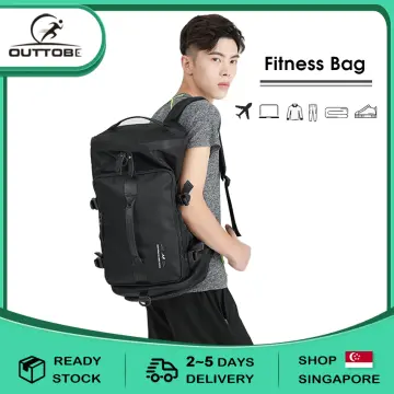 Short haul travel bag, large capacity Korean hand luggage with wet and dry  separation swimming bag, fitness bag, cross-body bag, suitable for men and  women sports travel