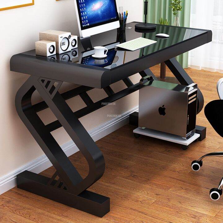 Tempered Glass Desktop Computer Desks Creative Office Furniture Home