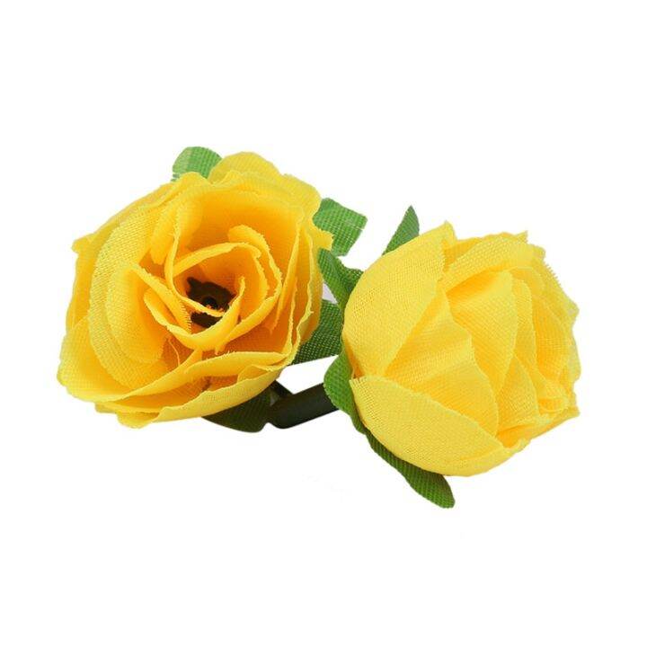 yellow-fabric-silk-artificial-rose-flower-heads-for-decoration-pack-of-100pcs