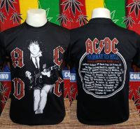 เสื้อวง AC DC วงร็อค ไม่มีตะเข็บข้าง คอฟิต ป้ายUS เสื้อวินเทจ เสื้อทัวร์ เสื้อยืด วงร็อคต่างประเทศ