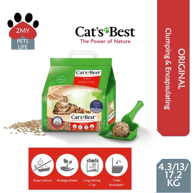 Cat's Best Original OKO Plus Cat Litter 10L , 30L, 40L Lazada