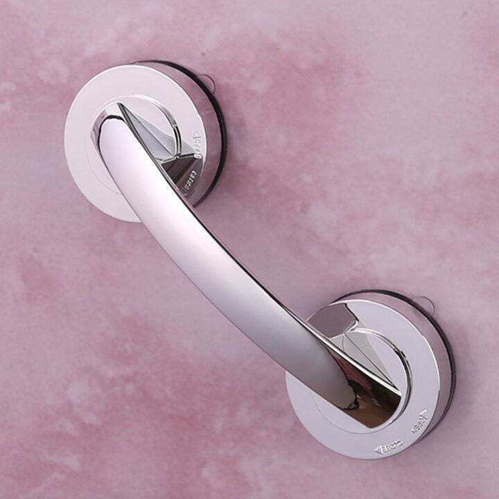 Antislip Handrail No Drilling Shower Handle Offers Safe Grip with