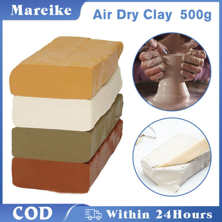 500g Natural Pottery Clay AirHardening Modeling Clay Handicraft Making