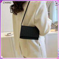 CHANG ลายหินสักหลาด กระเป๋า Crossbody น้ำหนักเบามาก ไหล่เดียว กระเป๋าสะพายไหล่สักหลาด ของใหม่ สีทึบทึบ กระเป๋าแมสเซนเจอร์ สำหรับผู้หญิง