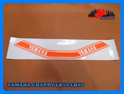 YAMAHA CHAPPY LB50 LB80 BODY STICKER "ORANGE" (1 PC) // สติ๊กเกอร์ชิปปี้ สีพื้นส้ม งานพิมพ์คมชัด สินค้าคุณภาพดี