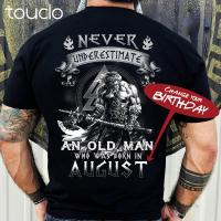 Never Underestimate An Old Man Who Was Born In Change Your Birthday Gift Tshirt