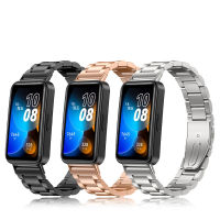 สายสแตนเลสสำหรับ Huawei Honor Band 6 7 8 โลหะผู้หญิงผู้ชายนาฬิกาสร้อยข้อมือ Correa สำหรับ Huawei Watch Fit 2 Clasp-iodz29 shop