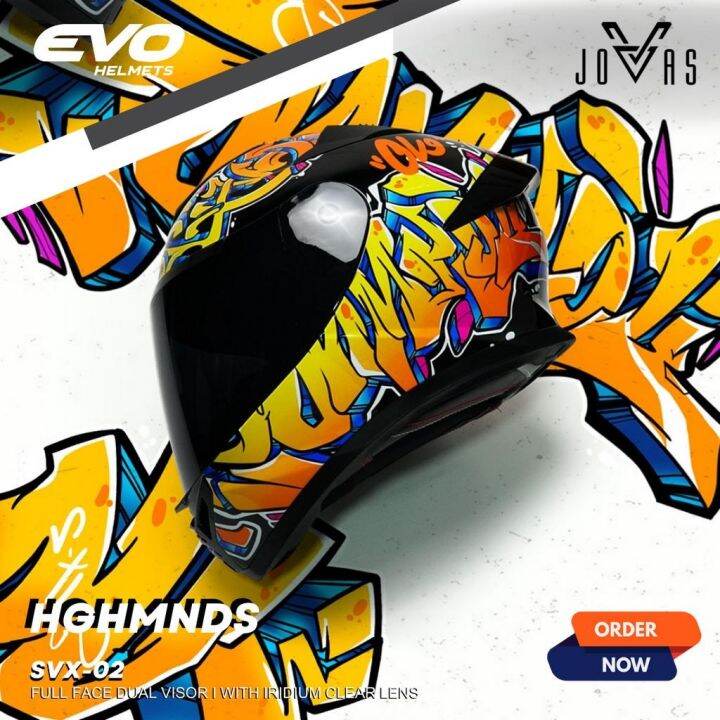 EVO HELMET LIMITED EDITION HIGHMINDS FULLFACE 100 LEGIT motorcycle motor accesories Lazada PH
