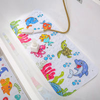 40X100CM bathtub non-slip mat childrens bathroom printing cartoon suction cup pvc bath mat toilet floor mat lengthened