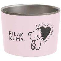 ถ้วยแสตนเลส ถ้วยใส่ไอศกรีม Pink ลาย Rilakkuma (Type2) rk / Rilakkuma