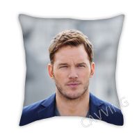 Chris Pratt 3D printed polyester decorative throw pillowcase square zipper pillowcase fan shaped gift  (Double sided printing design for pillow)