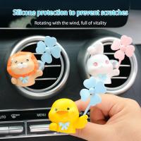 【DT】  hotCute Animal Propeller Air Conditioner Car Air Vent Clip Outlet Perfume Air Freshener Accessories Aromatherapy Fragrance