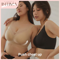 INTIMA ชุดชั้นในไร้รอยต่อขนาดพิเศษสวยงามสำหรับกีฬาสำหรับผู้หญิงยกทรงพร้อมแผ่นรองดัน