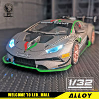 LEO 1:32 Lamborghini Huracan ST EVO โลหะรถของเล่นคอลเลกชันสำหรับเด็กเด็กของเล่นงานอดิเรกรถ Diecast ของขวัญ