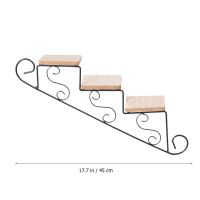 Retro Staircase Decorative Frame Wall Estanterias Murale Pared Decoracion Wall Hanging Flower Shelf Mount Flower Pot Stand