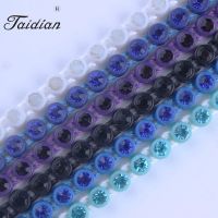 Taidian ss8 Plastic Rhinestone Banding For Native Beaded Jewelry Earring 10yards Rhinestone Trimming