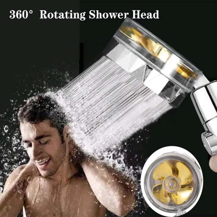 HOT Sale Shower Head Pressure Turbo Fan Supercharged Showerhead 360