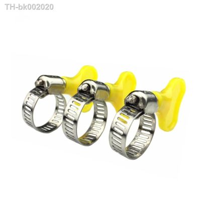 ☈ Free shipping 2pcs 8mm-12mm/10-16mm/13-19mm/16-25mm/19-29mm Type Hose Clamps with handle304 Stainless steel hose Clamp Hoop P