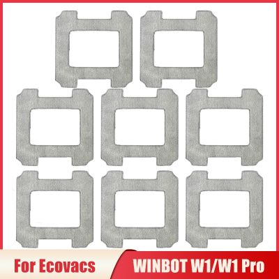 Washable Mop Pads Replacement For Ecovacs WINBOT W1/W1 Pro Window Vacuum Cleaner Mop Cloth Spare Parts Mop Rags Accessories