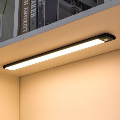 ♈ Led Motion Sensor Cabinet Light USB Rechargeable Wireless Magnetic Night Light Cabinet Bedroom Wardrobe Kitchen Indoor Lighting