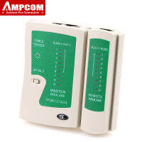 เครื่องทดสอบสายเคเบิลเครือข่าย AMPCOM เครื่องทดสอบสายเคเบิลอีเทอร์เน็ต RJ45เครื่องทดสอบ Lan สำหรับ CAT5 CAT6 CAT7 8P 6P สายโทรศัพท์สาย LAN และ RJ11