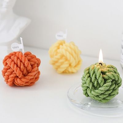 Wool Ball Scented Aromatic Candle Decorative Candles Wedding Guest Gift Creative Scented Candles Korean Room Decor