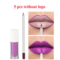 Lip Liner Liquid Lipstick Set Private Label Customized Matte Non-stick Cup Long Lasting High Pigmentation Lip Gloss