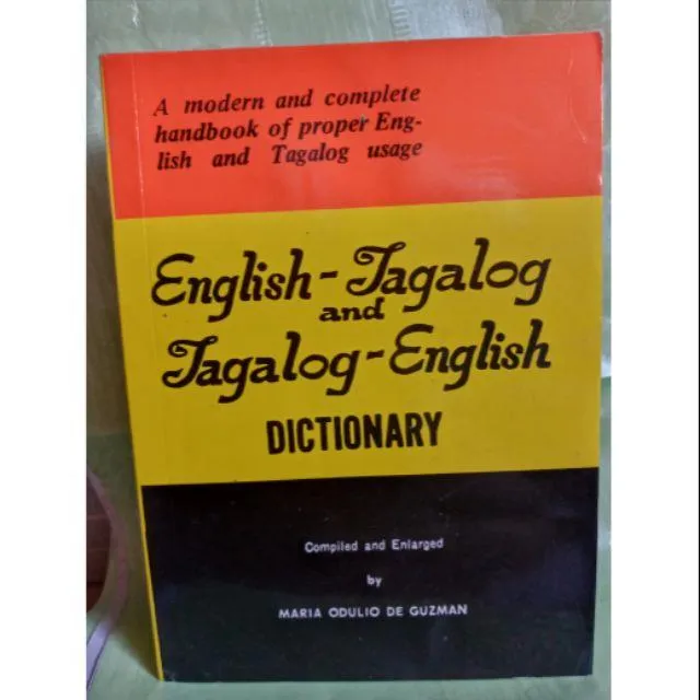 ENGLISH TAGALOG DICTIONARY Lazada PH