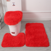 3ชิ้นเซ็ตห้องอาบน้ำพรมปูพื้นพรมอาบน้ำชุดห้องอาบน้ำ Bath Mat Set Toilet Soft Non Slip Bath Mat Toilet Lid Cover Floor Mat Bath Rug