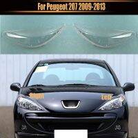 ที่ครอบเลนส์ไฟหน้าหน้ารถยนต์สำหรับ Peugeot 207 2009-2013ปลอกครอบไฟหน้าออโต้ที่ครอบโคมไฟแก้วที่ที่คลุมหลอดไฟไฟฉายคาดศีรษะ