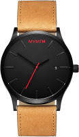 MVMT Classic Mens Analog Watch 45 MM Black Tan