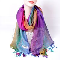 Hot sell National wind in the spring and autumn mashup scarf and jacquard color cashew wipes travel photo shawls female headcloth long