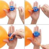 【A Great】Hot SaleBalloon ArchDecorating StripBalloon Tape Strip Tying Tool Ballon Dot Glue Easy Balloons Knot Tie